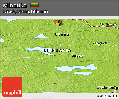 Physical Panoramic Map of Minauka
