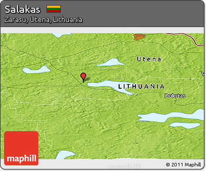Physical Panoramic Map of Salakas