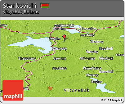 Physical Panoramic Map of Stankovichi