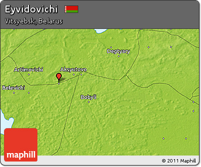 Physical 3D Map of Eyvidovichi