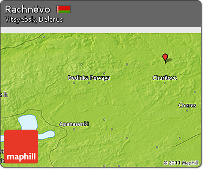 Physical 3D Map of Rachnëvo