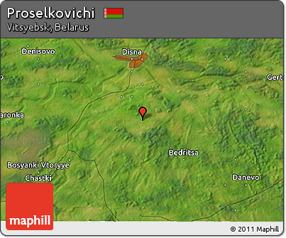 Satellite 3D Map of Proselkovichi