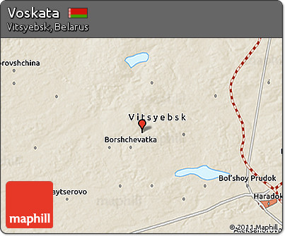 Shaded Relief 3D Map of Voskata
