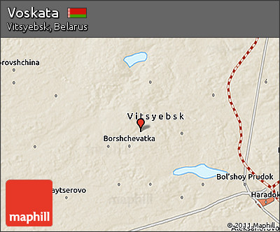 Shaded Relief 3D Map of Voskata