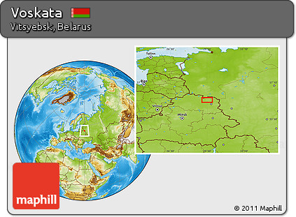 Physical Location Map of Voskata