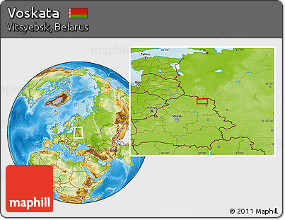 Physical Location Map of Voskata