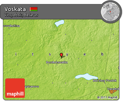 Physical Map of Voskata