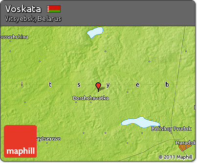 Physical Map of Voskata