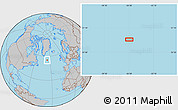 Gray Location Map of the area around 55° 34' 4" N, 36° 28' 30" W