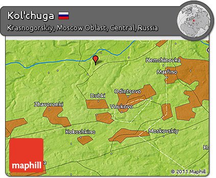 Physical 3D Map of Kol'chuga