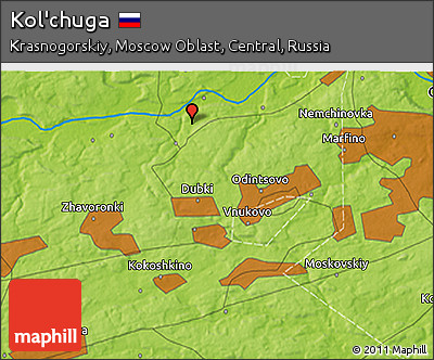 Physical 3D Map of Kol'chuga