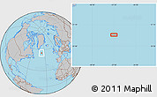Gray Location Map of the area around 55° 34' 4" N, 37° 19' 30" W