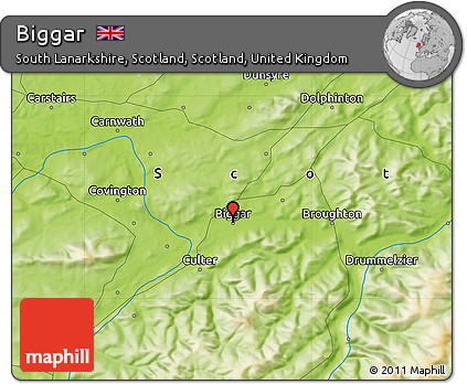 Physical Map of Biggar