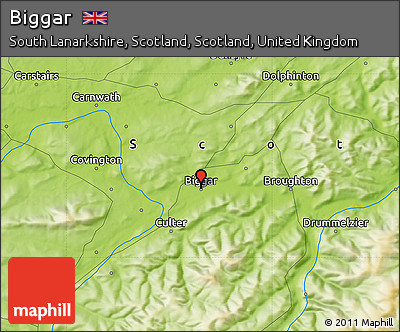 Physical Map of Biggar