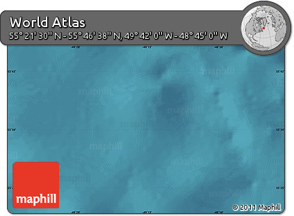 Satellite Map of the Area around 55° 34' 4" N, 49° 13' 30" W