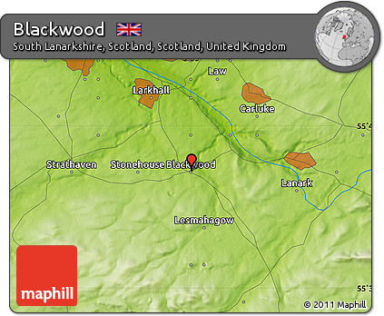 Physical Map of Blackwood