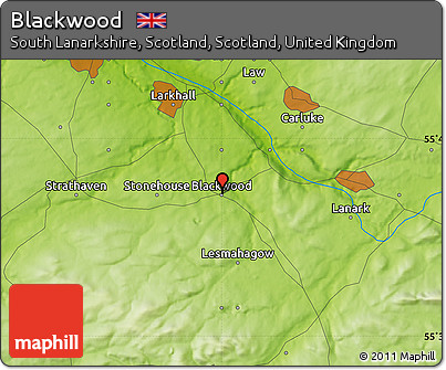 Physical Map of Blackwood