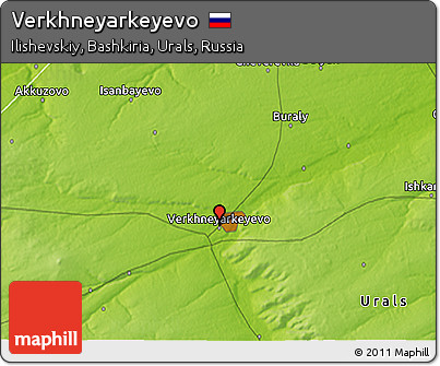 Physical 3D Map of Verkhneyarkeyevo
