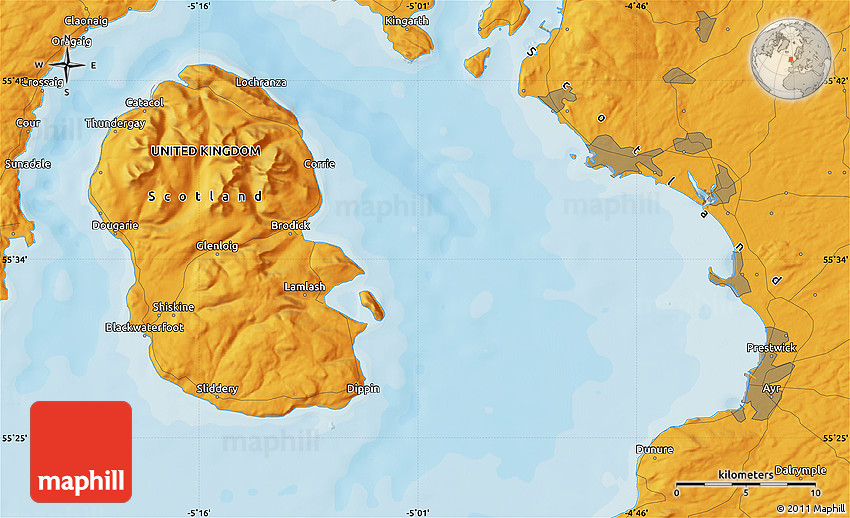 Political Map of Dalry