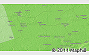 Political 3D Map of the area around 55° 34' 4" N, 62° 58' 30" E