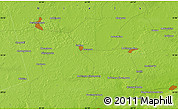 Physical Map of the area around 55° 34' 4" N, 62° 58' 30" E