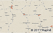 Shaded Relief Map of the area around 55° 34' 4" N, 62° 58' 30" E