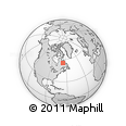 Outline Map of the Area around 55° 34' 4" N, 66° 13' 29" W, rectangular outline
