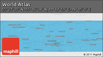 Political Panoramic Map of the Area around 55° 34' 4" N, 78° 16' 30" E
