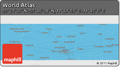 Political Panoramic Map of the Area around 55° 34' 4" N, 78° 16' 30" E