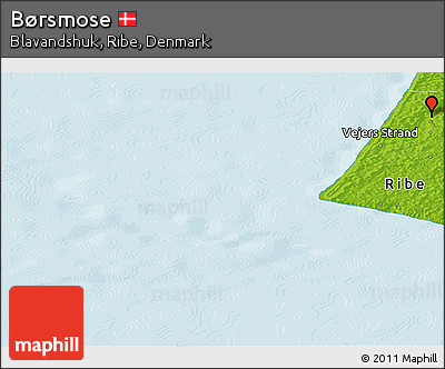 Physical Panoramic Map of Børsmose