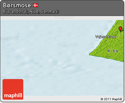 Physical Panoramic Map of Børsmose