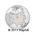 Outline Map of the Area around 55° 34' 4" N, 80° 49' 29" E, rectangular outline