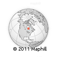 Outline Map of the Area around 55° 34' 4" N, 82° 22' 30" W, rectangular outline