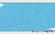 Political 3D Map of the area around 55° 56' 31" N, 101° 4' 29" W