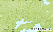 Physical Map of the area around 55° 56' 31" N, 101° 55' 30" W