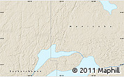 Shaded Relief Map of the area around 55° 56' 31" N, 101° 55' 30" W