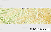 Physical Panoramic Map of the area around 55° 56' 31" N, 104° 37' 30" E