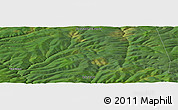 Satellite Panoramic Map of the area around 55° 56' 31" N, 104° 37' 30" E