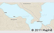 Shaded Relief 3D Map of the area around 55° 56' 31" N, 108° 43' 29" W
