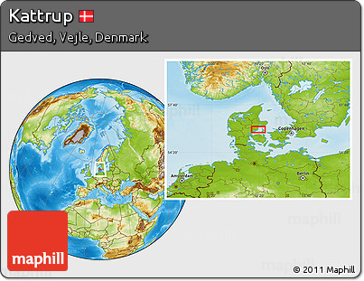 Physical Location Map of Kattrup