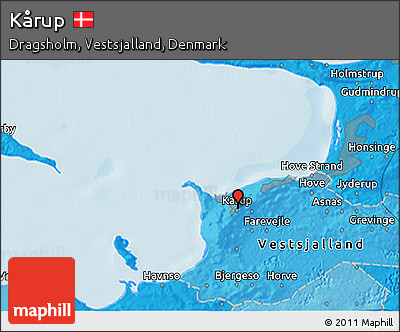 Political 3D Map of Kårup