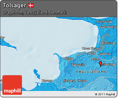 Political 3D Map of Tolsager