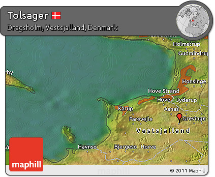 Satellite 3D Map of Tolsager