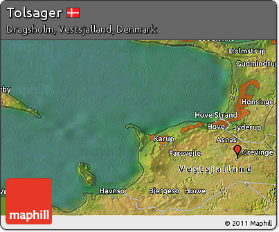 Satellite 3D Map of Tolsager
