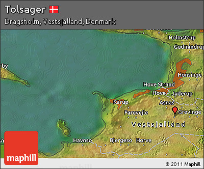 Satellite 3D Map of Tolsager