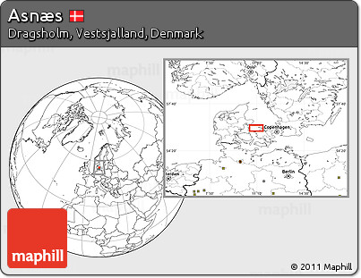 Blank Location Map of Asnæs