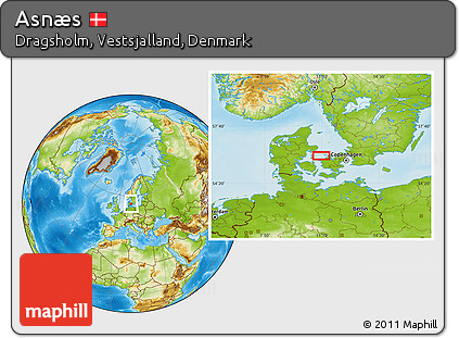 Physical Location Map of Asnæs