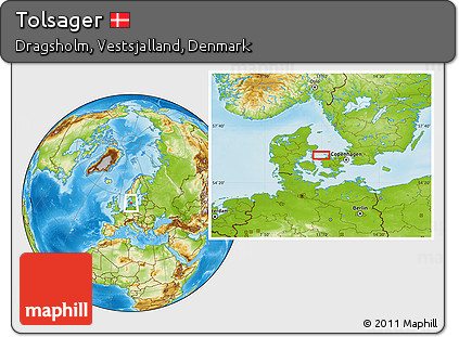 Physical Location Map of Tolsager