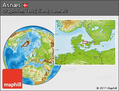 Physical Location Map of Asnæs