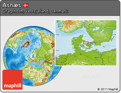 Physical Location Map of Asnæs